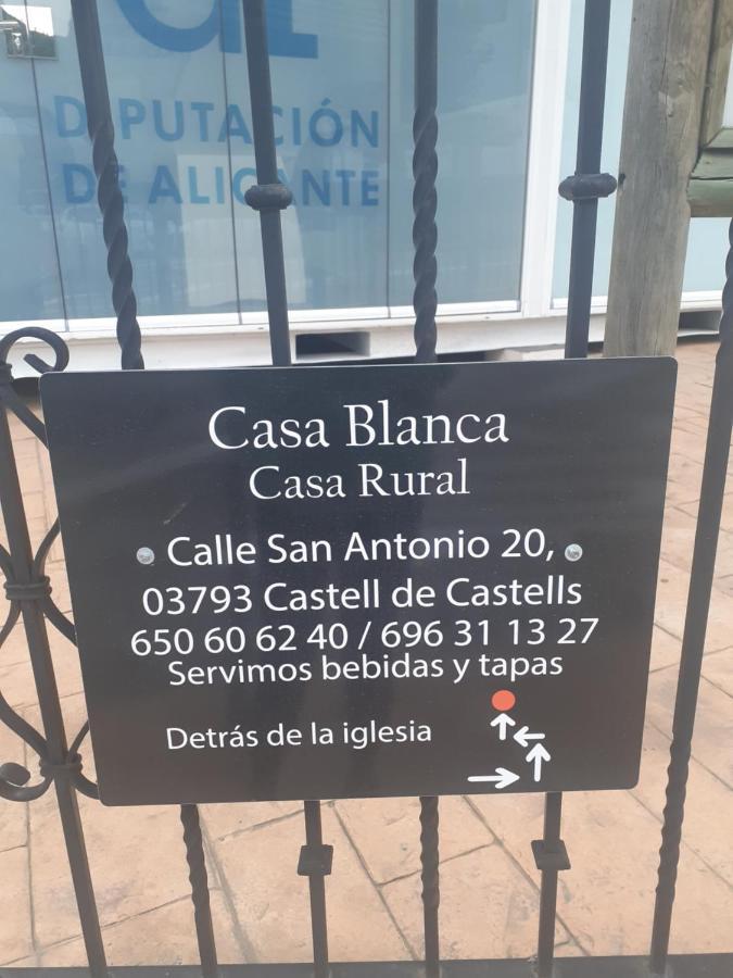 Bed and Breakfast Casa Blanca Castell De Castells Экстерьер фото